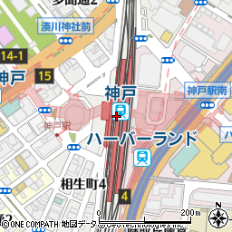 マクドナルドＪＲ神戸駅店周辺の地図