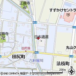静岡県浜松市中央区田尻町202周辺の地図