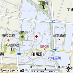 静岡県浜松市中央区田尻町周辺の地図