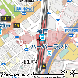 文明堂　プリコ神戸店周辺の地図