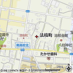静岡県浜松市中央区法枝町524周辺の地図