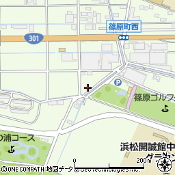 静岡県浜松市中央区篠原町23332周辺の地図