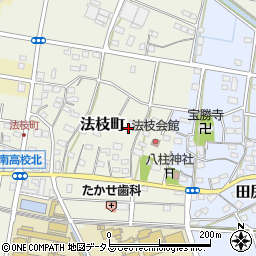 静岡県浜松市中央区法枝町479周辺の地図