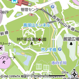 神戸総合運動公園周辺の地図
