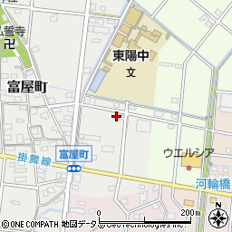 静岡県浜松市中央区富屋町163周辺の地図