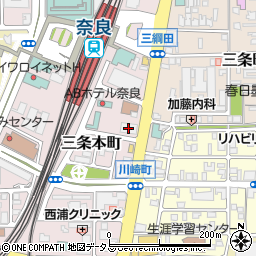 奈良駅前ホール周辺の地図