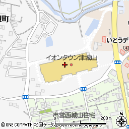 築地銀だこイオン津城山店周辺の地図
