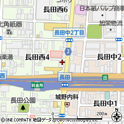 竹じゅう 長田周辺の地図