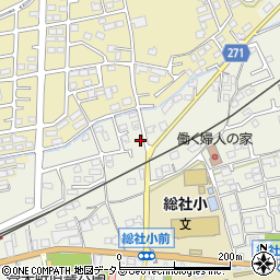 岡山県総社市総社1214-12周辺の地図