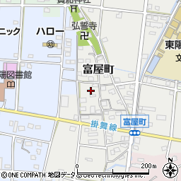 静岡県浜松市中央区富屋町25周辺の地図