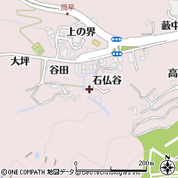兵庫県神戸市須磨区妙法寺石仏谷周辺の地図