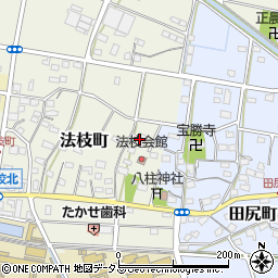 静岡県浜松市中央区法枝町476周辺の地図