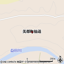 島根県益田市美都町仙道周辺の地図