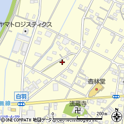 静岡県浜松市中央区白羽町296周辺の地図