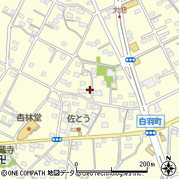 静岡県浜松市中央区白羽町724周辺の地図