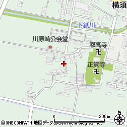 静岡県掛川市西大渕周辺の地図