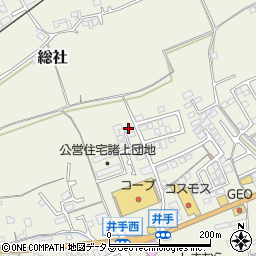 岡山県総社市総社1359周辺の地図