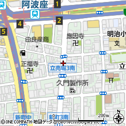 大阪府大阪市西区立売堀周辺の地図