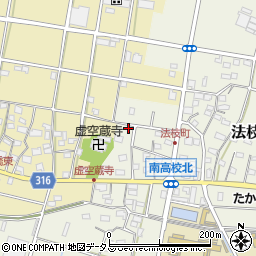静岡県浜松市中央区法枝町560周辺の地図