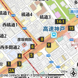 ドーミー神戸周辺の地図