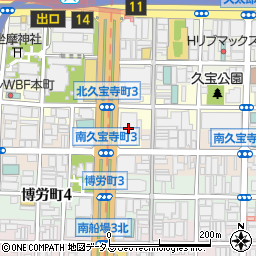 損害保険ジャパン株式会社　関西火災新種保険金サービス部・大阪火災新種保険金サービス第一課周辺の地図