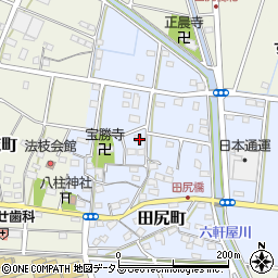 静岡県浜松市中央区田尻町317周辺の地図