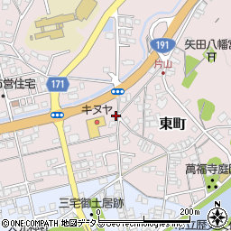 島根県益田市東町19-18周辺の地図