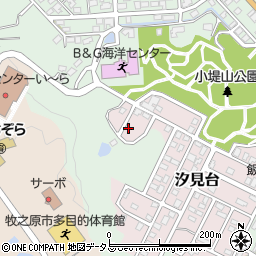 静岡県牧之原市汐見台16-2周辺の地図