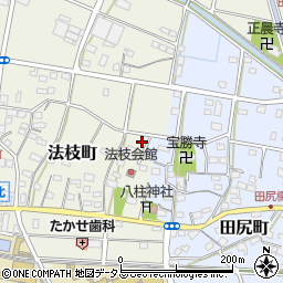 静岡県浜松市中央区法枝町454周辺の地図
