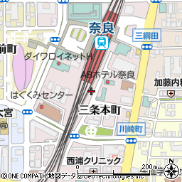 タイムズビエラ奈良駐車場周辺の地図