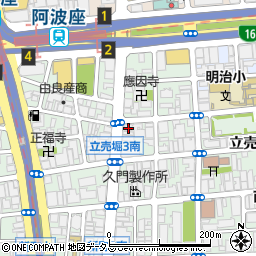 プルシア大阪周辺の地図