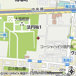 〒540-0006 大阪府大阪市中央区法円坂の地図