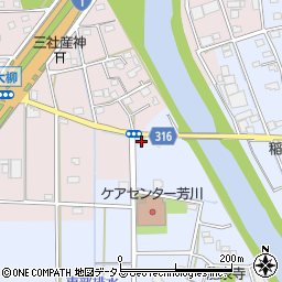 静岡県浜松市中央区鼡野町6周辺の地図