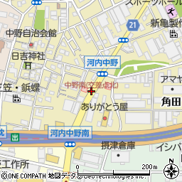 中野南(交差点北)周辺の地図