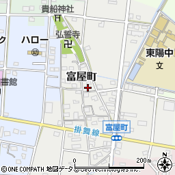 静岡県浜松市中央区富屋町22周辺の地図