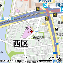 １００円ショップセリア　フレスポ阿波座店周辺の地図