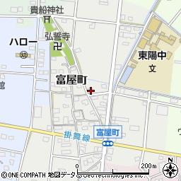 静岡県浜松市中央区富屋町62周辺の地図