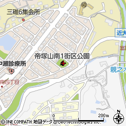 奈良県奈良市帝塚山南1丁目10周辺の地図