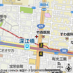 三井住友銀行深江橋支店周辺の地図