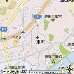 島根県益田市東町22周辺の地図
