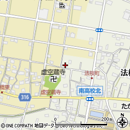 静岡県浜松市中央区法枝町557周辺の地図