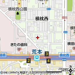 大阪府東大阪市横枕西3周辺の地図