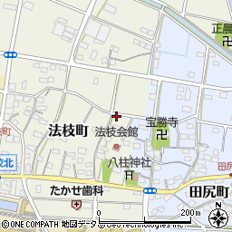 静岡県浜松市中央区法枝町457周辺の地図