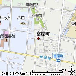 静岡県浜松市中央区富屋町18周辺の地図