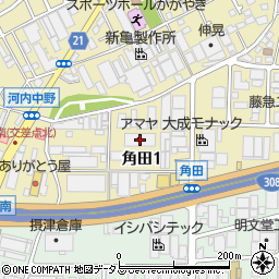 アマヤ東大阪物流センター周辺の地図