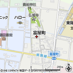 静岡県浜松市中央区富屋町23周辺の地図