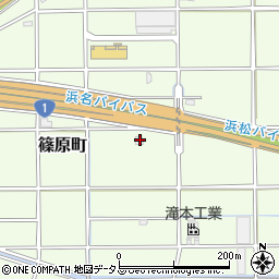 静岡県浜松市中央区篠原町21290周辺の地図