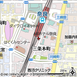 ＪＲ奈良駅東口自転車駐車場周辺の地図
