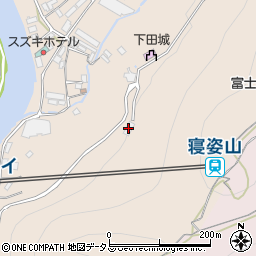 武山配水場周辺の地図