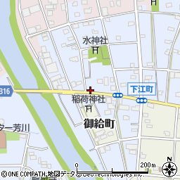 静岡県浜松市中央区下江町97周辺の地図